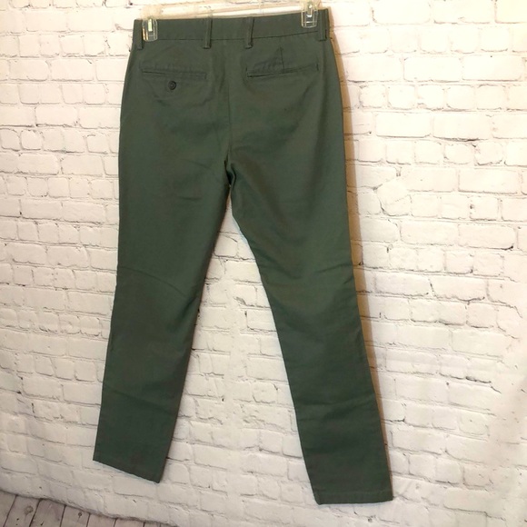 F19 OLD NAVY GREEN PANTS ULTIMATE SLIM FLEX 30x30 - Picture 5 of 6